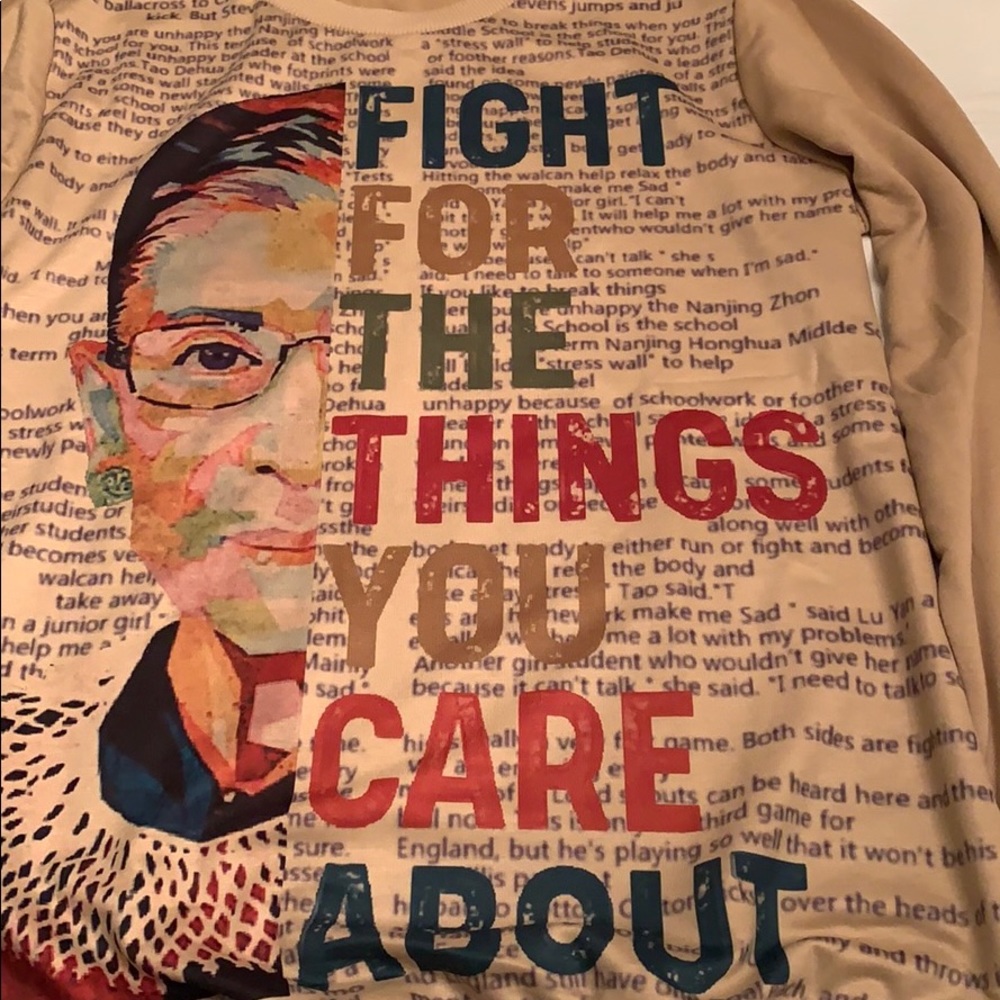 RBG Tan Sweatshirt Large - Picture 2 of 6